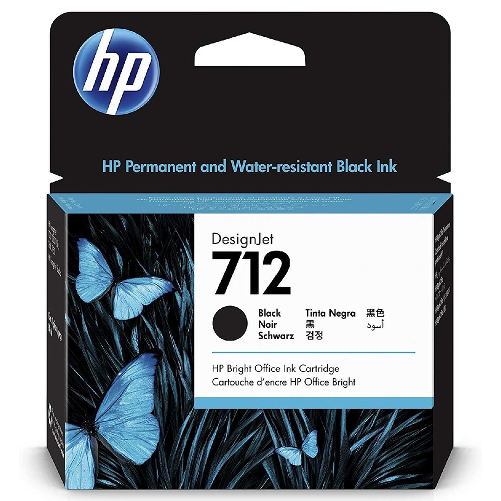 Cartucho Original De Tinta HP 712 Negro 80ml 