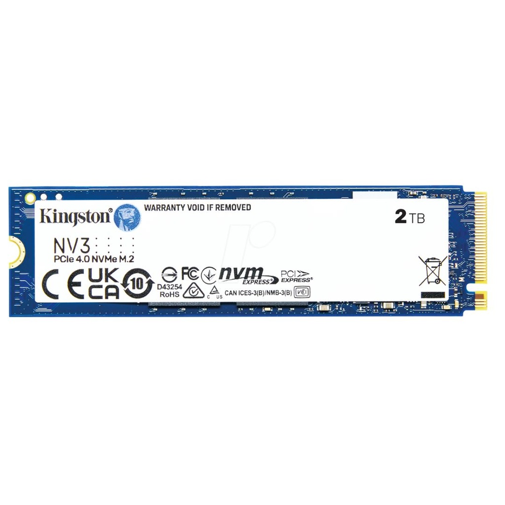 Unidad de estado solido Kingston 2000G NV3 M.2 2280 PCIe 4.0 NVMe