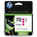 Cartucho Original De Tinta HP 712 Magenta 3 Pack 29 ml 700 págs