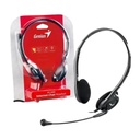 Audífono diadema Genius HS-200C 2 Plug 3.5mm Negro con Micrófono