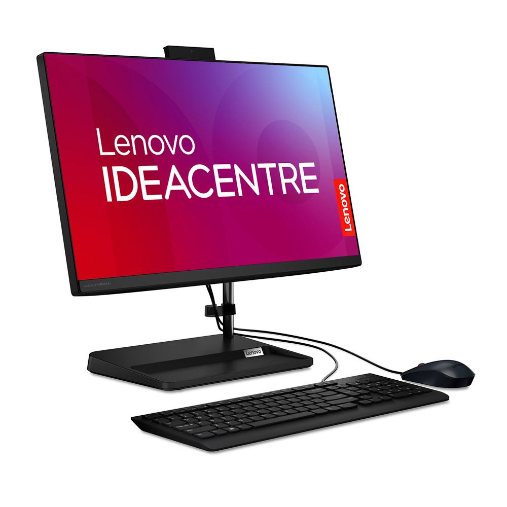 Computador Todo en uno Lenovo Negro, Intel Core i7, 23.8" FHD, 12GB RAM y 512GB SSD, Windows 11