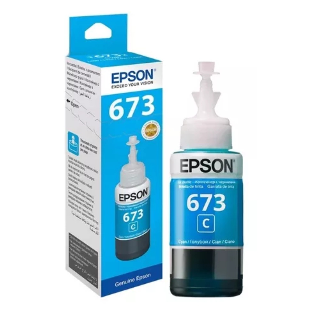 Botella de Tinta EPSON T673220 AL L800/805 COLOR Cyan