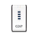 Regulador de Voltaje CDP, 1000VA/500W 8 Tomas de Salida Puerto USB