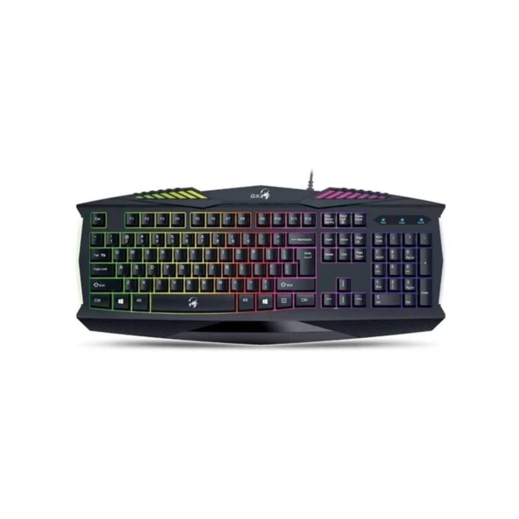 Teclado Gamer Genius Gx K220 Iluminación Led Con 7 Colores