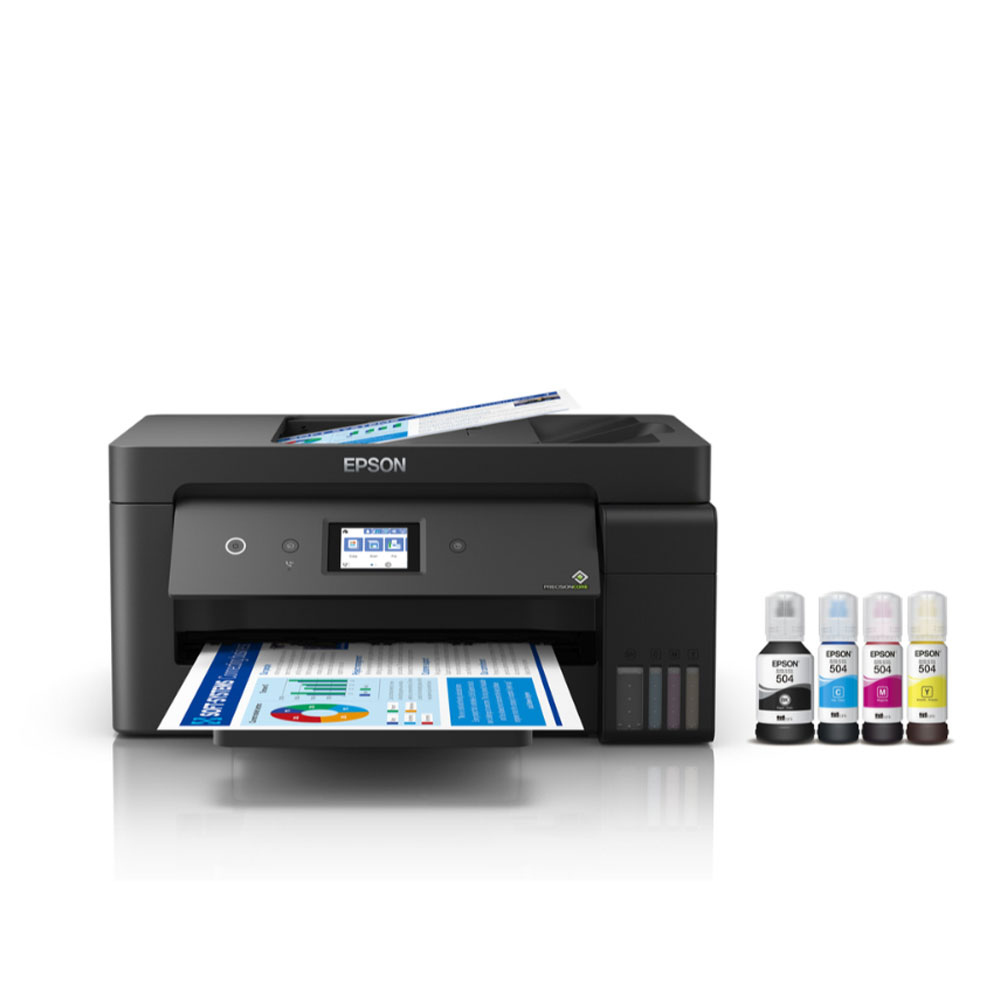Impresora Multifuncional EPSON Tabloide Ecotank L14150 Color Negro