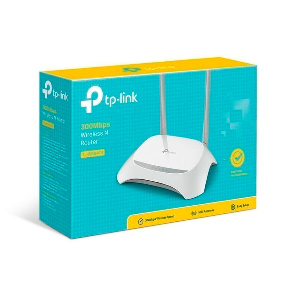 Router TP-LINK Inalámbrico 300Mbps 2 Antenas Externas Blanco
