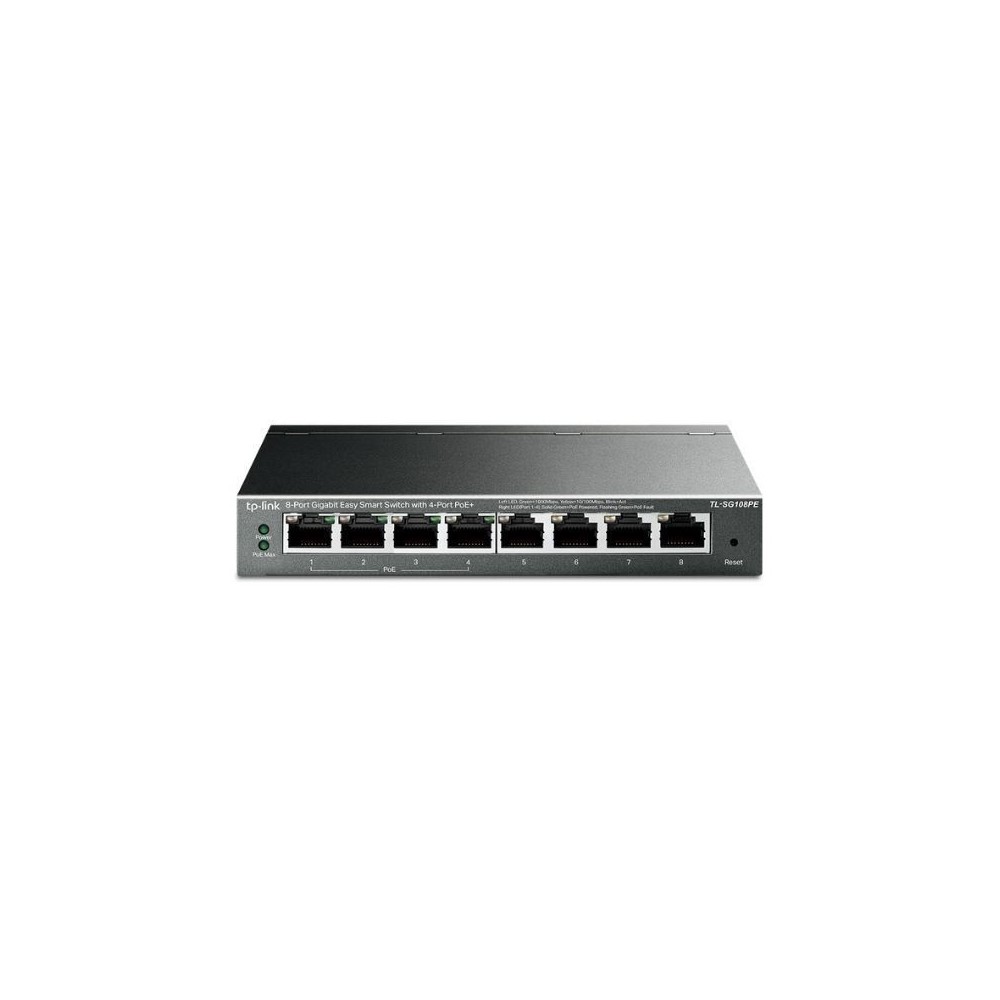 Switch TP-Link Easy Smart Gigabit De 8 Puertos Con 4 Puertos PoE