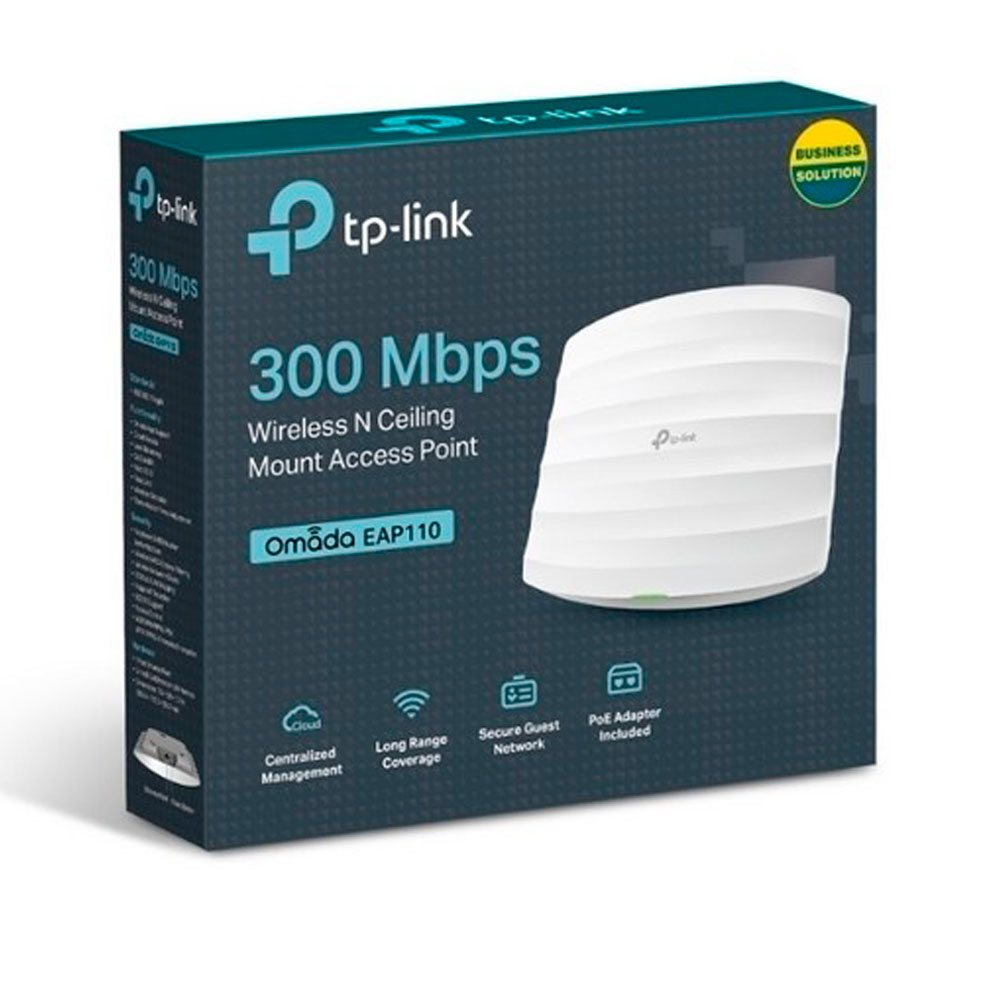 Punto de Acceso TP-Link Inalámbrico de Techo N 300Mbps Blanco