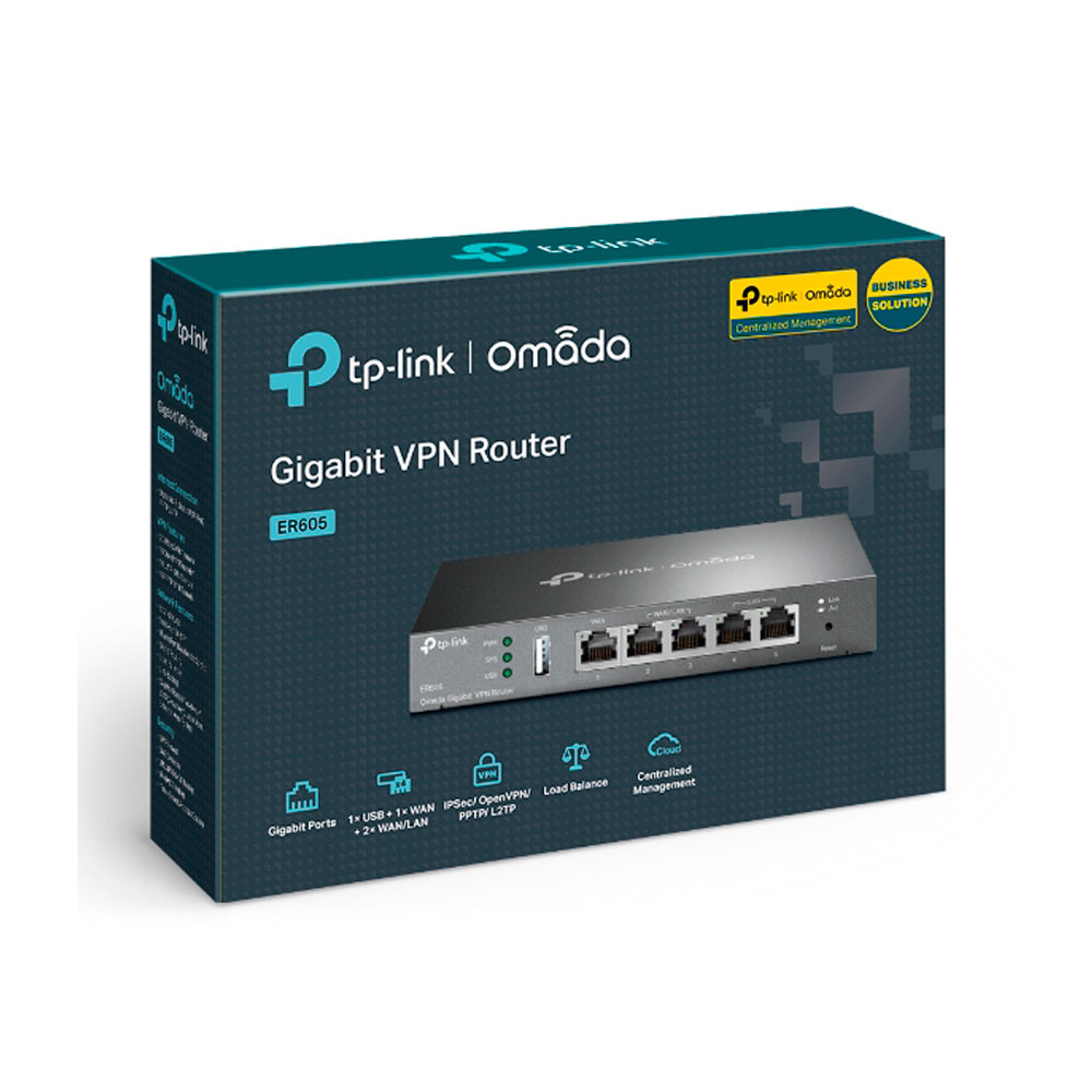 Router TP-LINK Balance de Carga Hasta 4 Puertos WAN - Negro