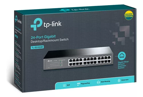 Switch Dahua No Administrable Giga 24 puertos 10/100/1000 (Metálico)