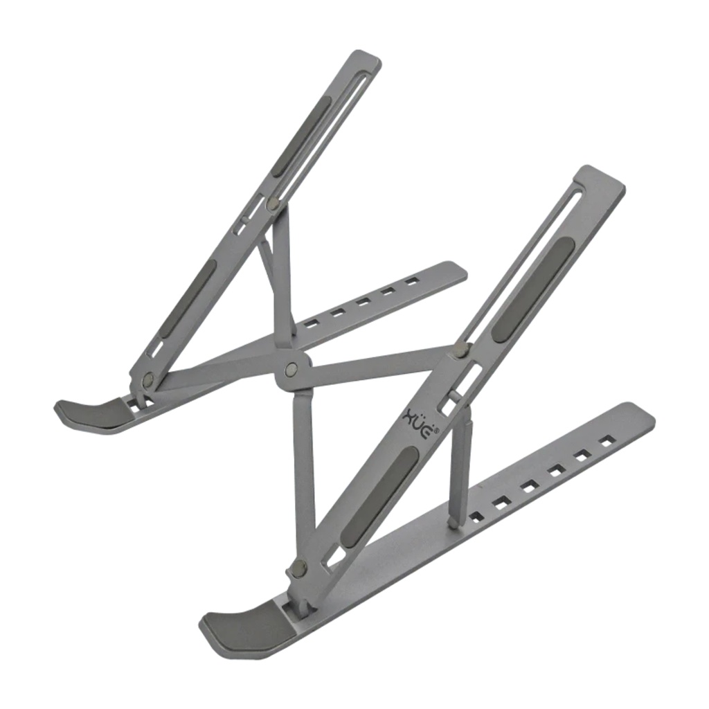 Base Portable De Aluminio XUE 6-Posiciones Hasta15.6" - Plateado 