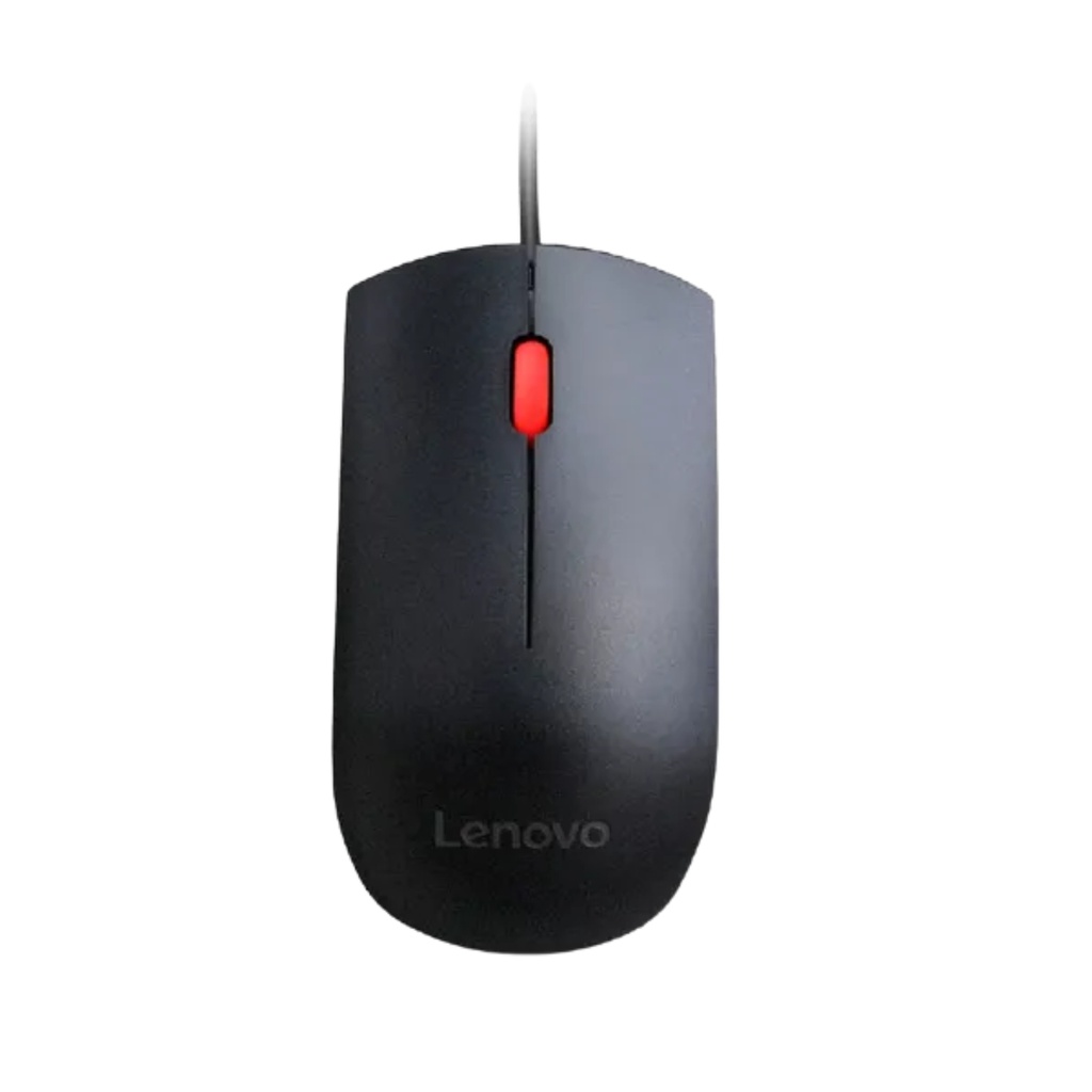 Mouse Lenovo Alambrico Scroll Negro