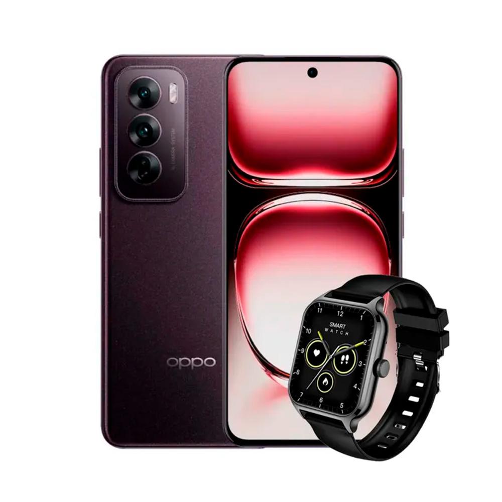 Celular Oppo Morado Reno 12 5G 512GB 12GB + Smartwatch