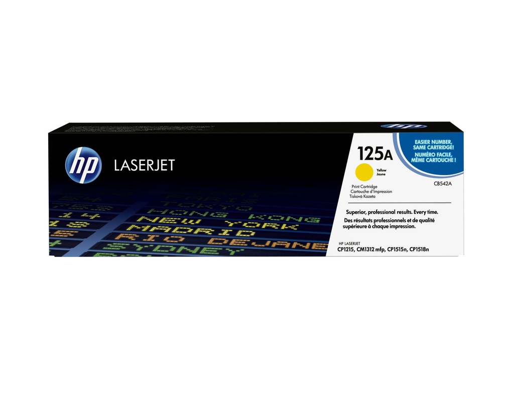 Cartucho Original De Tóner Hp 125a Amarillo, 1.400 Páginas