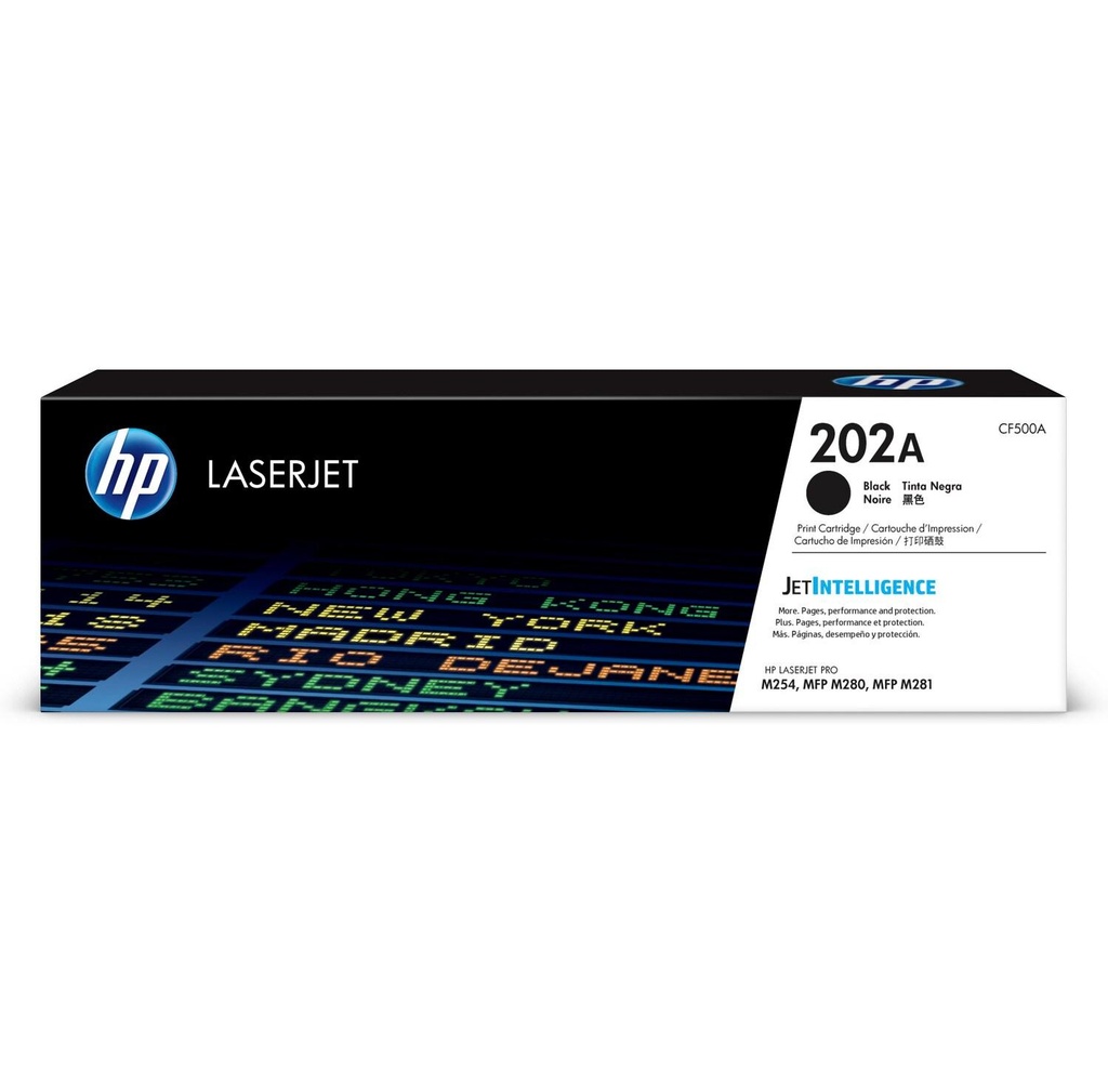 Cartucho Original De Tóner Hp 202A Negro, 1.400 Páginas