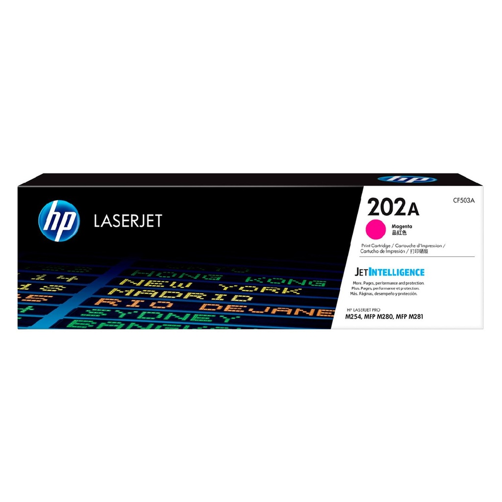 Cartucho Original de Tóner Hp 202A Magenta, 1.300 Páginas