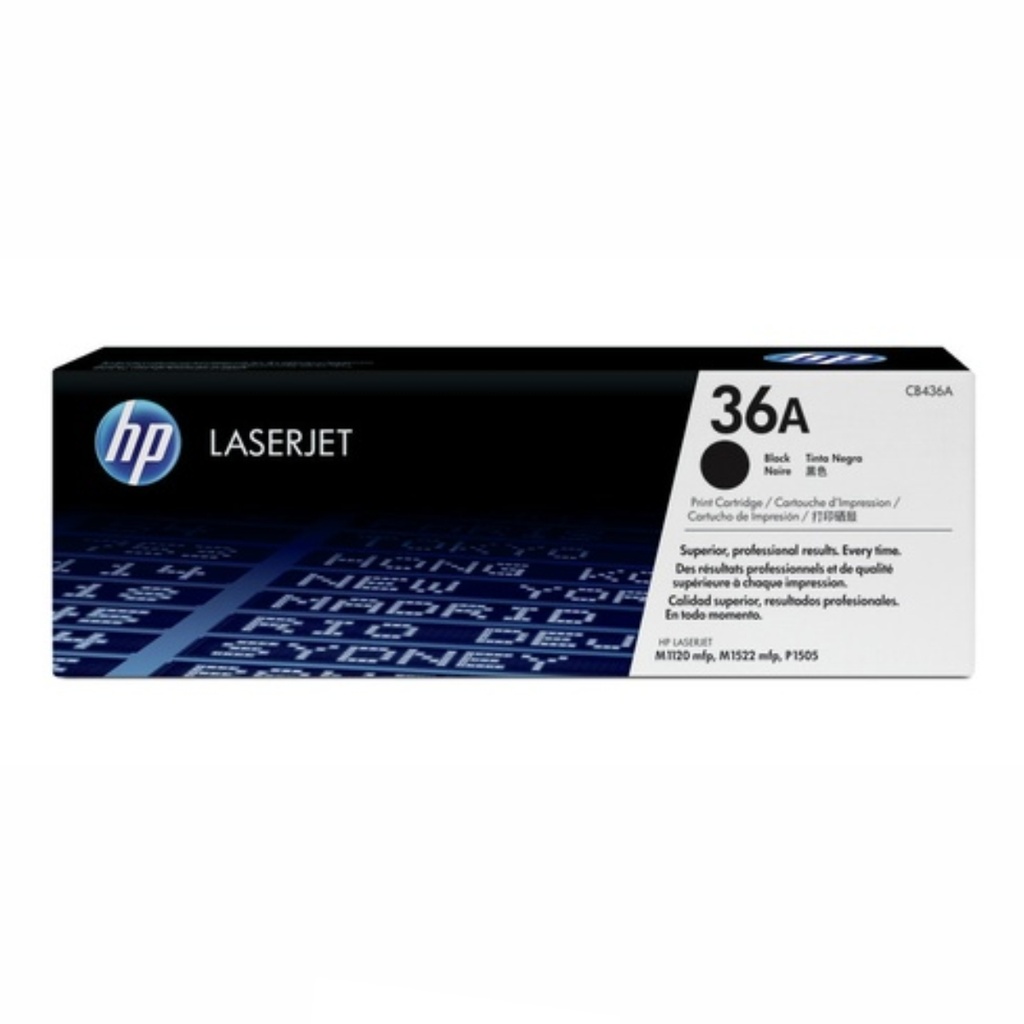 Cartucho Original De Tóner Hp 36a Negro, 2.000 Páginas