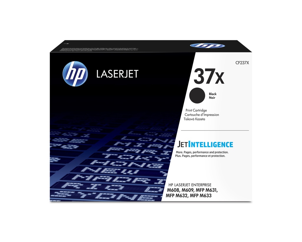 Cartucho Original De Tóner Hp 37X Alto Rendimiento Negro, 25.000 Páginas