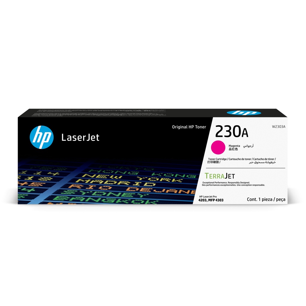 Cartucho Original de Tóner HP 230A Magenta, 1.800 Páginas