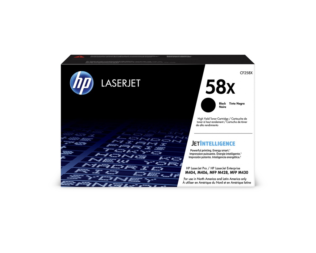 Cartucho Original De Tóner HP 58X Negro Alto Rendimiento 10.000 págs