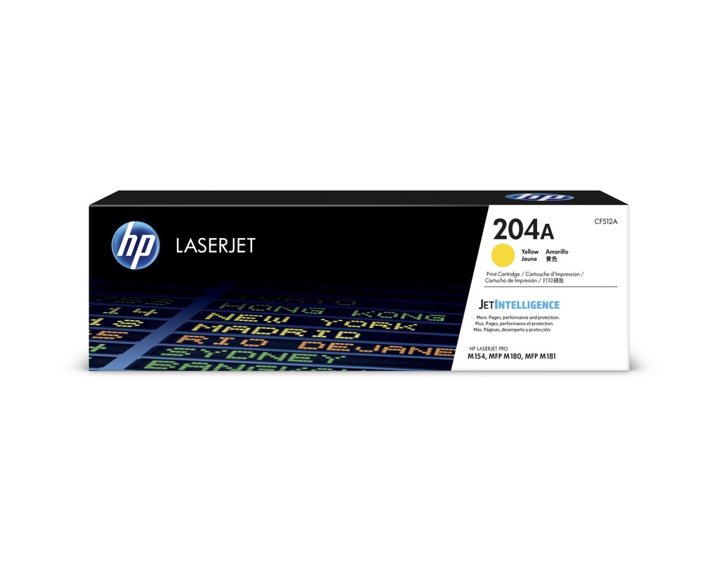 Cartucho Original De Tóner Hp 204A Amarillo, 900 Páginas