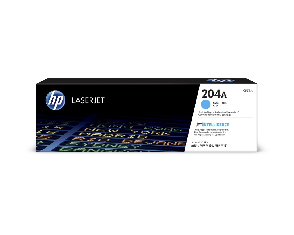 Cartucho Original De Tóner Hp 204A Cian, 900 Páginas