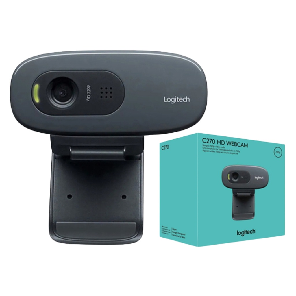 Cámara Web Logitech C270 HD 720P - Negro
