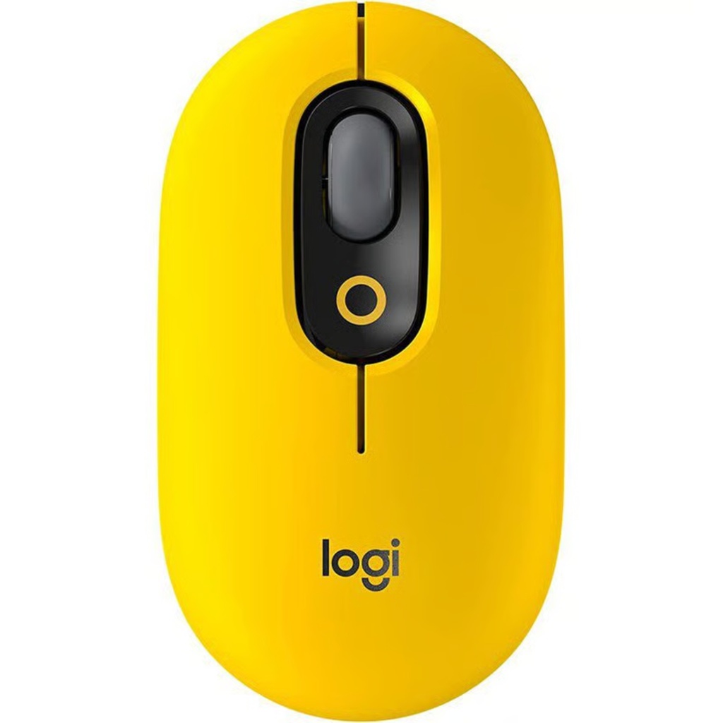 Mouse Logitech Inalámbrico POP Amarillo