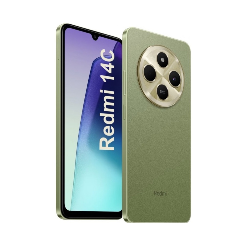 Celular Xiaomi Redmi 14C Sage Green, 8GB RAM y 256GB Memoria Interna