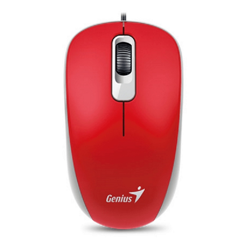 Mouse Genius Dx-120 USB Alámbrico Rojo