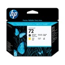 Cabezal Original De Impresión HP 72 Negro Mate y Amarillo