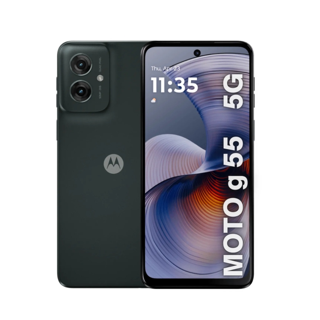 Celular Motorola Moto G55 Color Negro, 5G, 8GB RAM y 256GB Memoria Interna 
