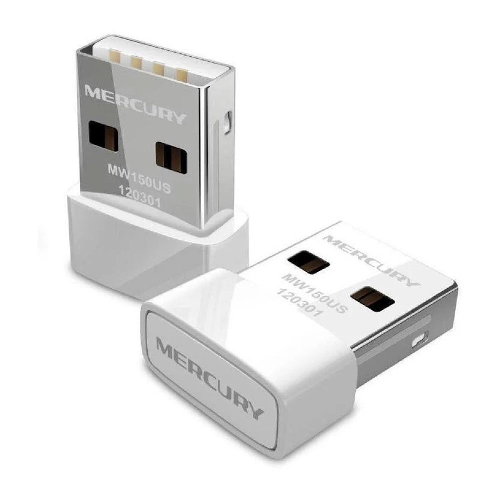 Adaptador Nano MERCUSYS USB 2.0 Inalámbrico de 150Mbps Blanco