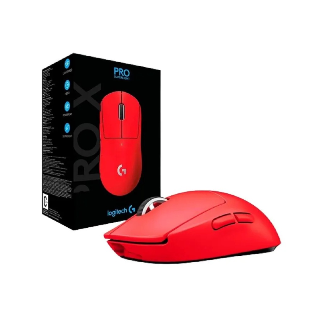 Mouse inalámbrico Logitech g PRO X Superlight Rojo