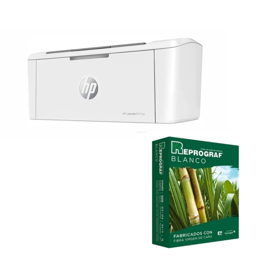 Combo Impresora HP LaserJet M111w + Resma
