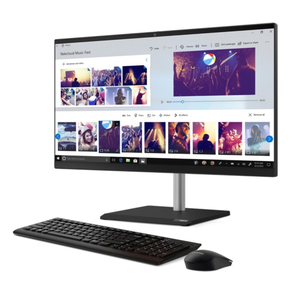 Computador Lenovo Todo en Uno V50a 24IMB, Intel Core i7-10700T, 16GB RAM y 512GB SSD