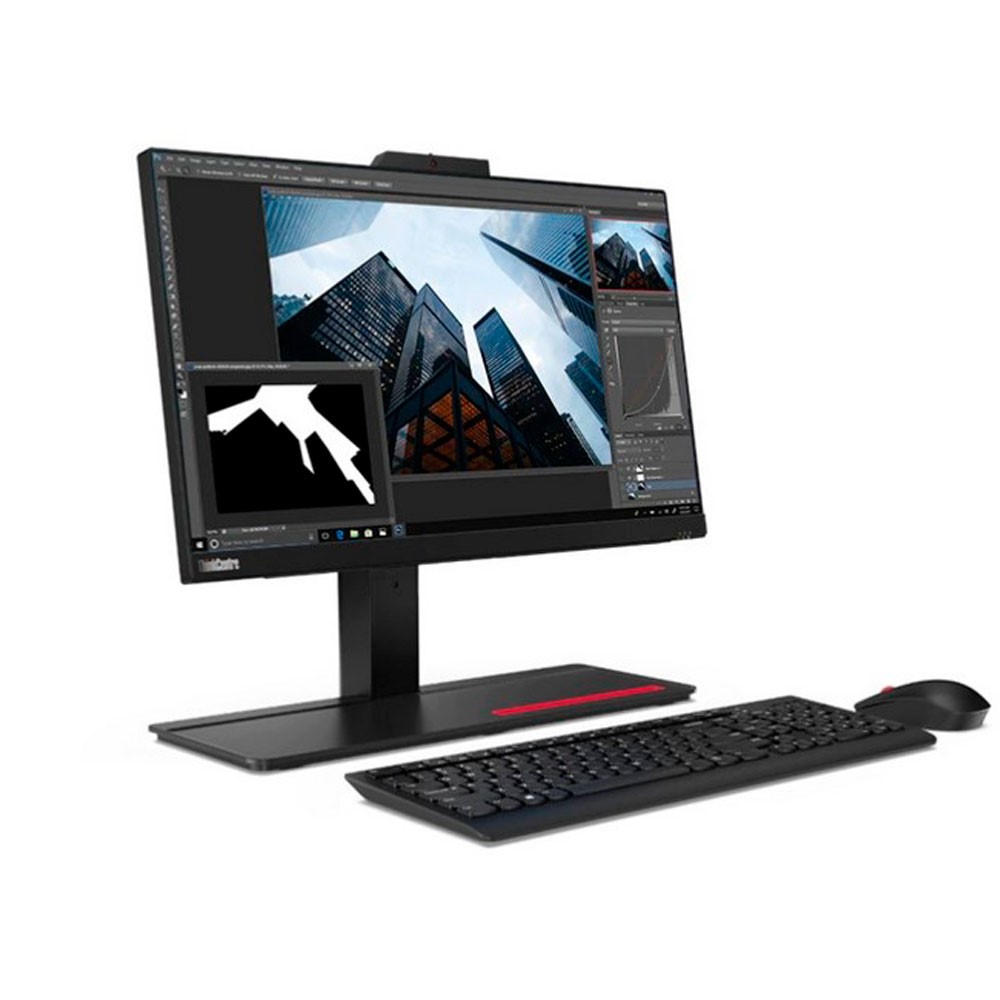 Computador Todo En Uno Lenovo M70a Negro, Intel Core i5, 8GB RAM y 1TB HDD + 128GB SSD, Windows 10 Pro