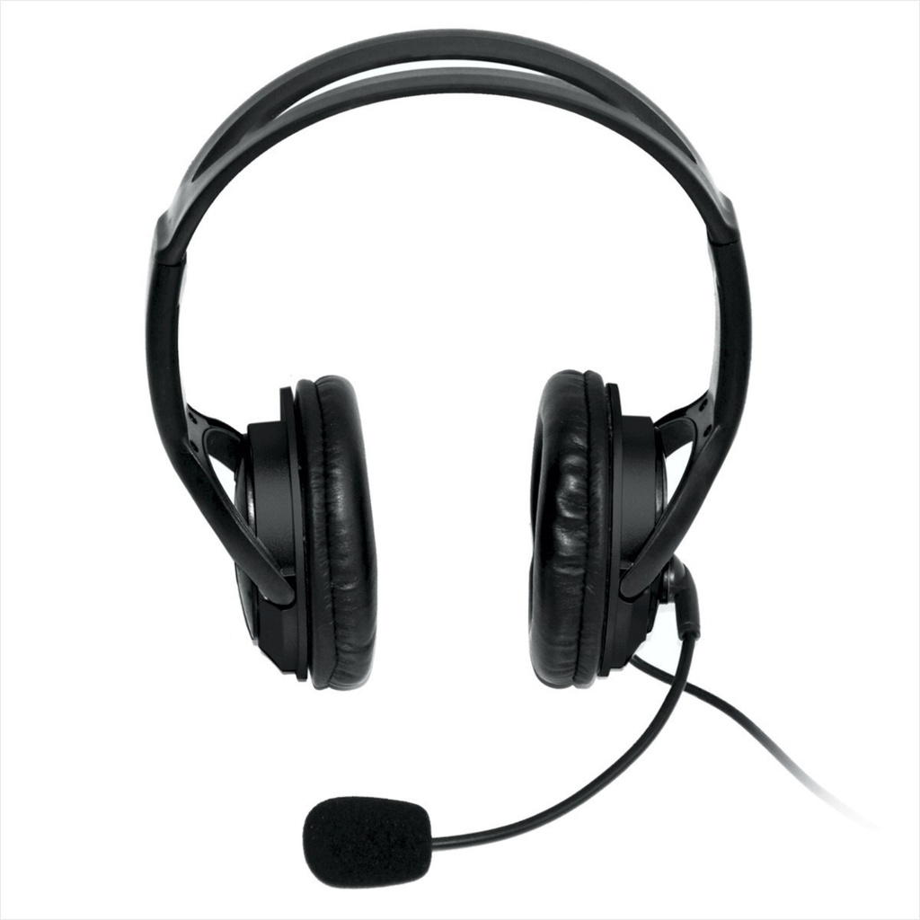 Diadema STAR TEC Alámbricos USB Con Micrófono Negro