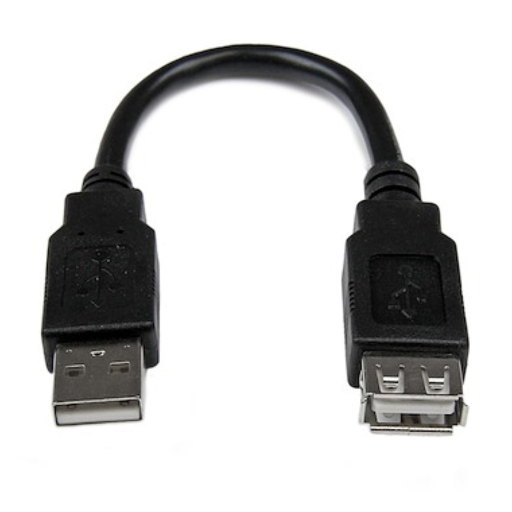 Cable StarTech adaptador externo USB 2.0 de 6 pulgadas A a A M/F