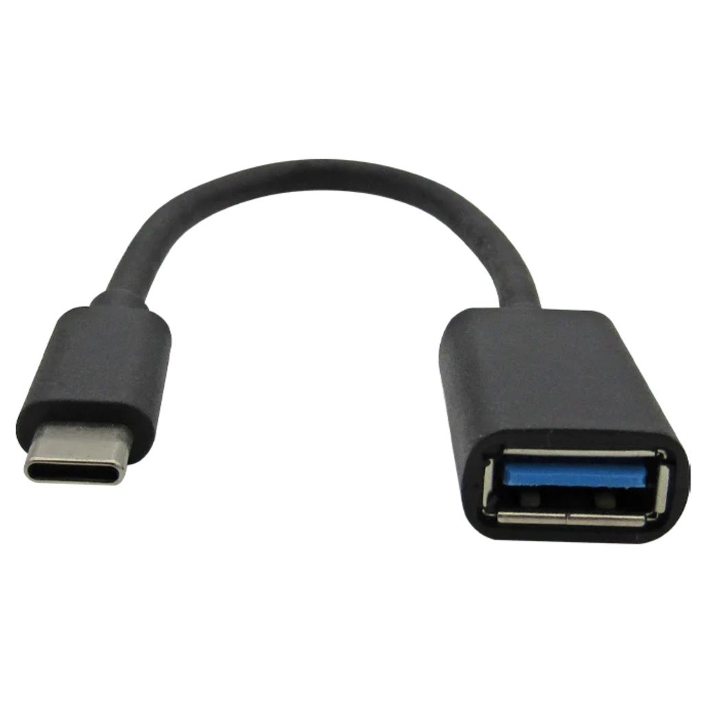 Convertidor XUE OTG USB-C Macho A USB 3.0 Hembra Garantía 1 Año - Negro