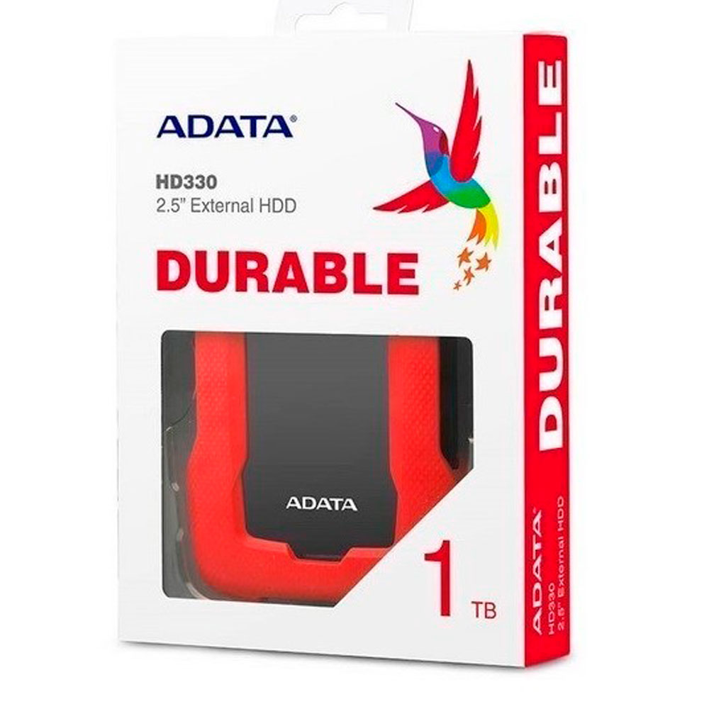 Disco Duro Externo ADATA HD330 1TB Color Rojo