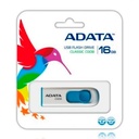 Memoria Adata USB 2.0 C008 Retráctil 16GB Blanca