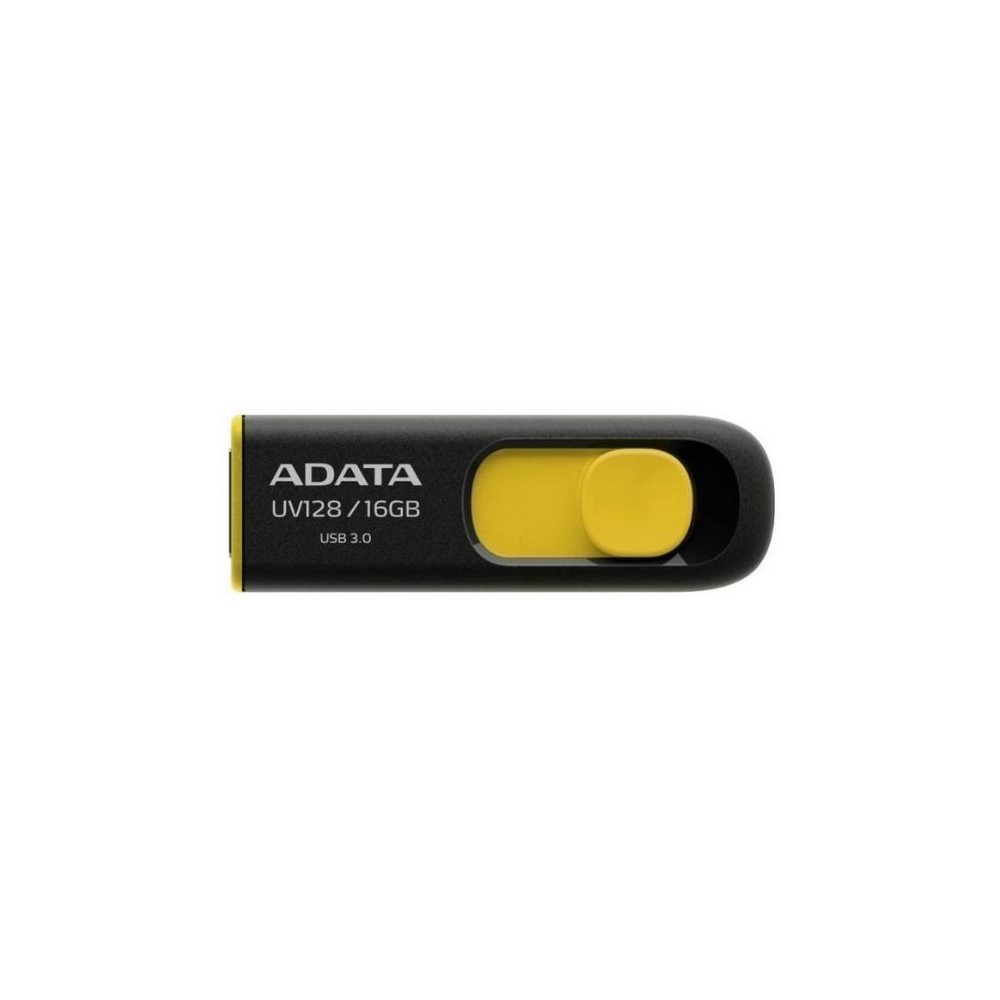 Memoria USB Adata Dashdrive UV128 16GB USB 3.0 Negro/Amarillo