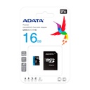 Tarjeta Micro SD ADATA 16GB con Adaptador AUSDH16GUICL10A1-RA1