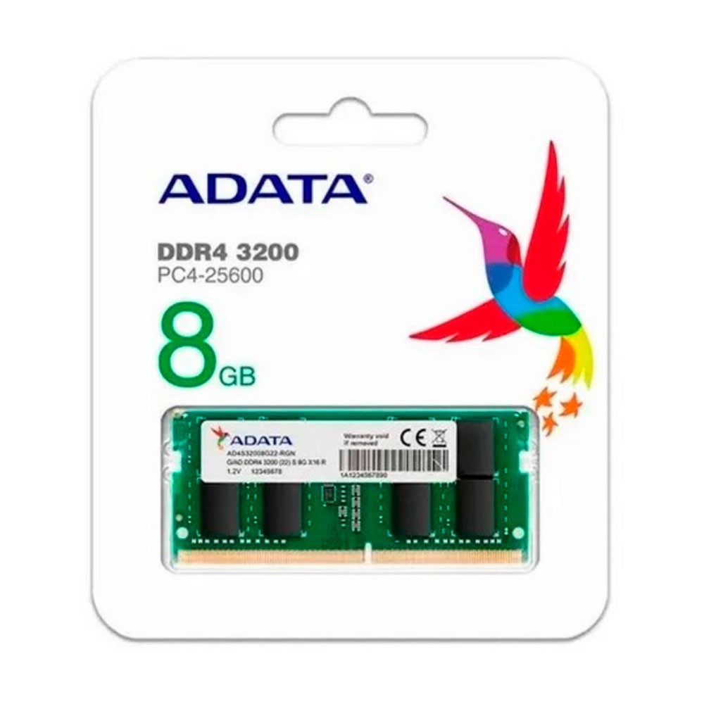 Memoria Adata RAM Portátil DDR4 8GB BUS 3200