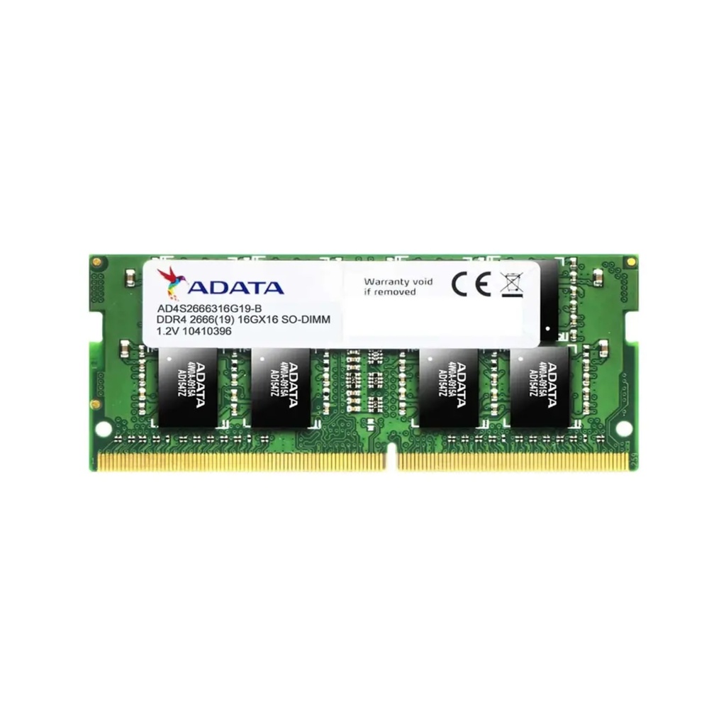 Memoria Ram Adata Portátil Para PC 16GB AD4S2666316G19-SBK