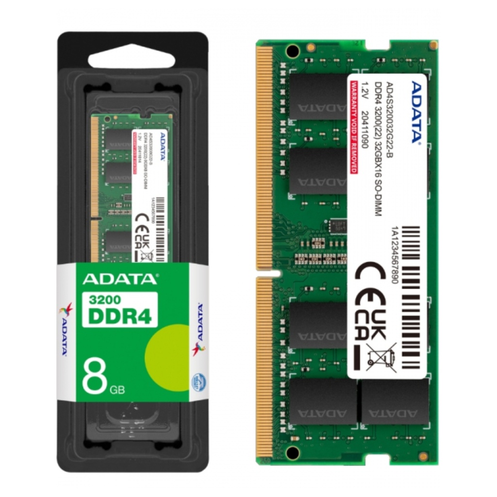 Memoria RAM ADATA Para Portátil DDR4 8GB BUS 3200