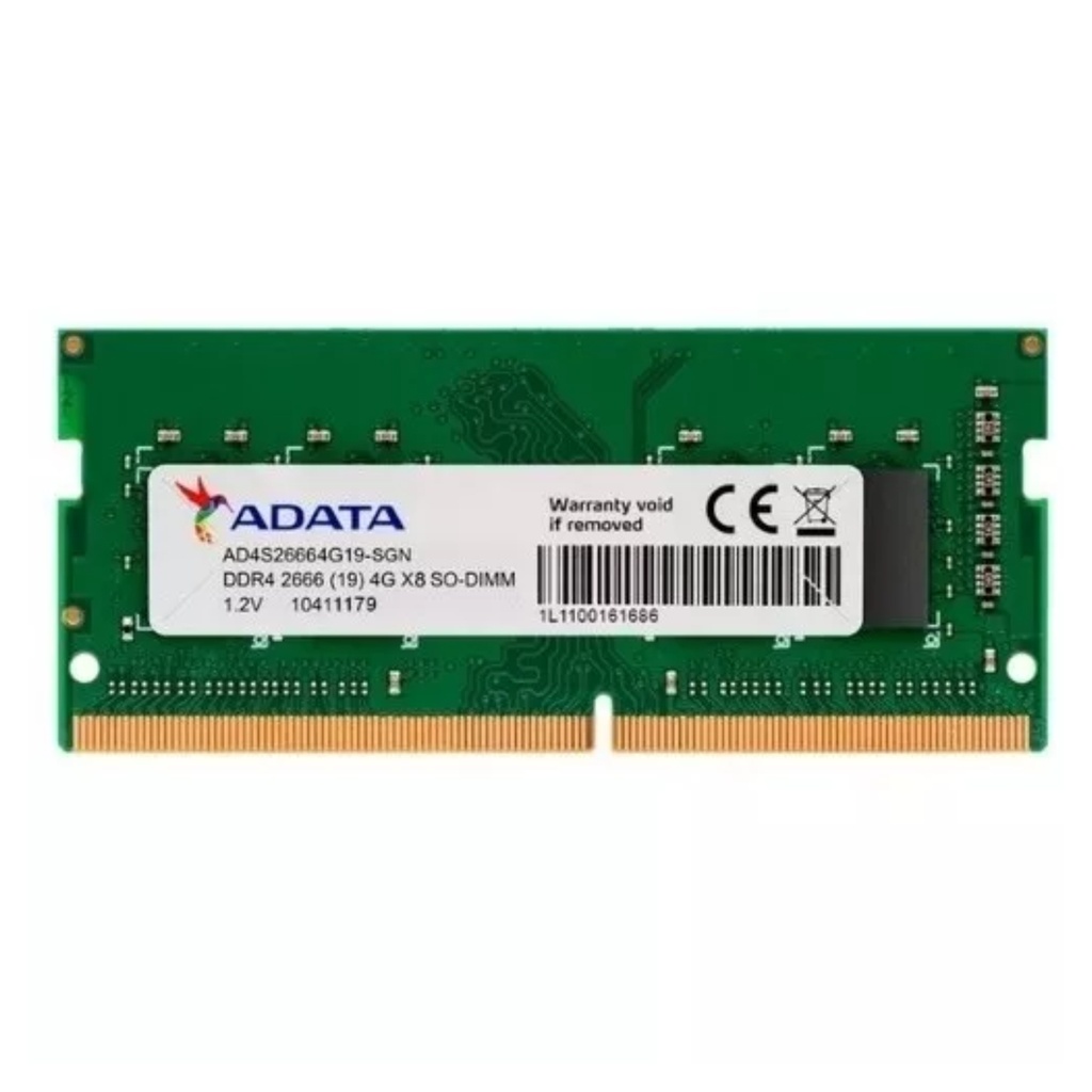Memoria RAM ADATA DDR4 4GB Para Portátil, Bus 2400MHz