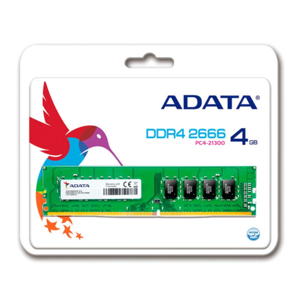Memoria RAM Adata PC 4GB AD4U2666J4G19-S