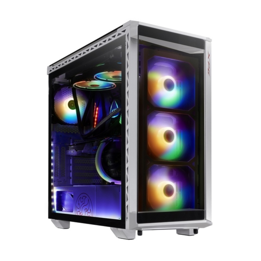 Chasis Gamer XPG Battlecruiser Blanco con Vidrio Templado y ARGB 
